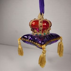 Rare - 2004 Crown Royal Glass Christmas Ornament with Original Box